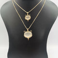 Mother of Pearl Double Layer Necklace - Golden and Silver - Offer Hunts