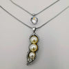 Pea Pearl Double Layer Necklace - Golden and Silver - Offer Hunts