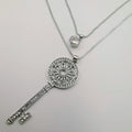 Key of Life Double Layer Necklace - Golden and Silver - Offer Hunts