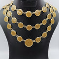Round Dewdrop 3 Layer Necklace - Multiple Colors - Offer Hunts
