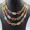 Rectangular Antique Grace 3 Layer Necklace - Multiple Colors - Offer Hunts