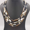 Wooden Handmade 4 Layer Necklace - Multiple Colors - Offer Hunts