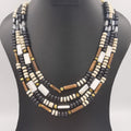 Wooden Handmade 4 Layer Necklace - Multiple Colors - Offer Hunts