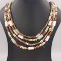 Wooden Handmade 4 Layer Necklace - Multiple Colors - Offer Hunts