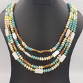 Wooden Handmade 4 Layer Necklace - Multiple Colors - Offer Hunts