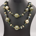 Enchanted Beads 2 Layer Golden Necklace - Multiple Colors - Offer Hunts
