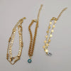 [3 Anklet Set] Eye Protector Design - Silver and Golden - Offer Hunts