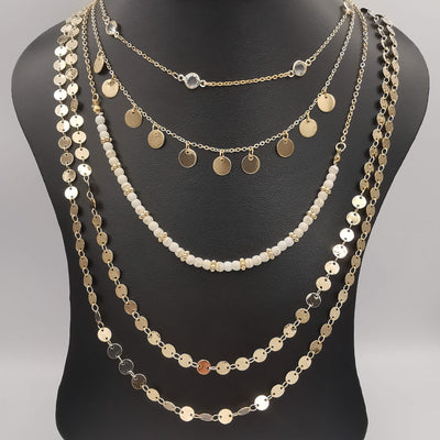 Dynasty Danglers 5 Layer Necklace - 6 Designs - Offer Hunts