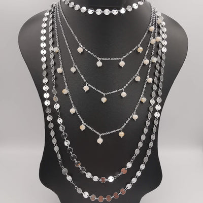 Vision Seed Danglers 6 Layer Necklace - Multiple Designs - Offer Hunts