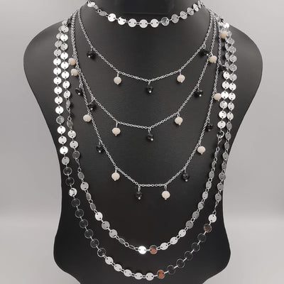 Vision Seed Danglers 6 Layer Necklace - Multiple Designs - Offer Hunts