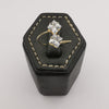Petite Clear Square Double Stone Ring - Adjustable Size - Multiple Colors - Offer Hunts