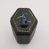 Petite Blue Triangle Double Stone Ring - Adjustable Size - Multiple Colors - Offer Hunts