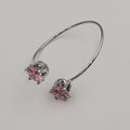 Petite Pink Round Double Stone Ring - Adjustable Size - Multiple Colors - Offer Hunts