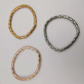 3 Bracelet Snake Design Set - Silver + Gold + Rose Gold - Offer Hunts