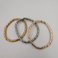 3 Bracelet Snake Design Set - Silver + Gold + Rose Gold - Offer Hunts
