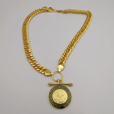 Premium 24K Gold Plated Majestic Coin Necklace - Offer Hunts