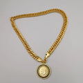 Premium 24K Gold Plated Luxury Coin Necklace - Offer Hunts