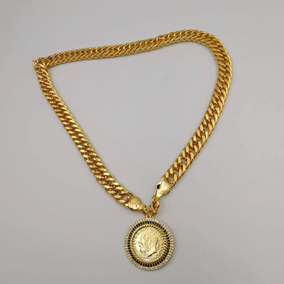 Premium 24K Gold Plated Luxury Coin Necklace - Offer Hunts