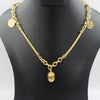 Premium 24K Gold Plated Egg Coin Necklace - Offer Hunts