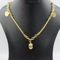 Premium 24K Gold Plated Egg Coin Necklace - Offer Hunts