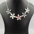 Emerald Floral Necklace - Multiple Colors - Offer Hunts