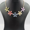 Emerald Floral Necklace - Multiple Colors - Offer Hunts