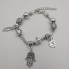 Pand0ra Clone Charm Bracelet [Feather + Hand + Peace] - Offer Hunts