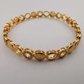 24k Gold Plated Round Design Bracelet - Offer Hunts