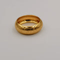 24K Gold Plated Wide Wedding Band - Multiple Sizes - Offer Hunts