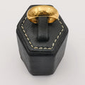 24K Gold Plated Wide Wedding Band - Multiple Sizes - Offer Hunts