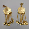 24K Gold Plated Dangling Coin Earrings - Offer Hunts