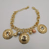 18K Gold Plated Round Crystal Bracelet - Offer Hunts