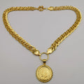 Premium 24K Gold Plated Queen Coin Necklace - Offer Hunts
