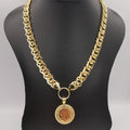 Premium 24K Gold Plated Queen Coin Necklace - Offer Hunts