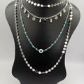 Bi-Pearl Eye Protector 4 Layer Necklace - Multiple Designs - Offer Hunts