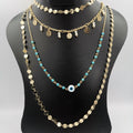 Bi-Pearl Eye Protector 4 Layer Necklace - Multiple Designs - Offer Hunts