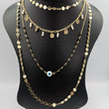 Bi-Pearl Eye Protector 4 Layer Necklace - Multiple Designs - Offer Hunts