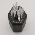 Wave Bling Simulated Diamond Ring - Golden and Silver - Offer Hunts