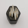 Wave Bling Simulated Diamond Ring - Golden and Silver - Offer Hunts
