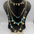 Beaded Pearl 4 Layer Necklace - Multiple Designs - Offer Hunts