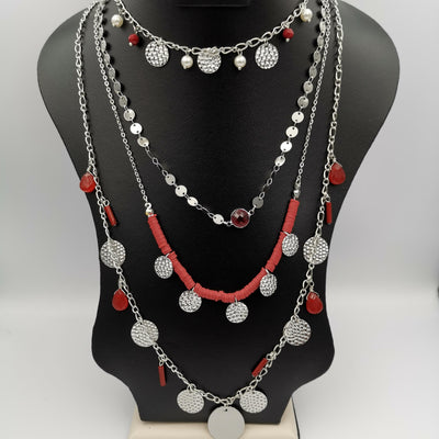 Beaded Pearl 4 Layer Necklace - Multiple Designs - Offer Hunts