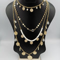 Beaded Pearl 4 Layer Necklace - Multiple Designs - Offer Hunts