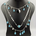 Droplet Danglers 3 Layer Necklace - Multiple Designs - Offer Hunts