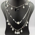 Droplet Danglers 3 Layer Necklace - Multiple Designs - Offer Hunts