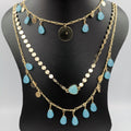 Droplet Danglers 3 Layer Necklace - Multiple Designs - Offer Hunts