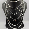 Teardrop Stone Danglers 6 Layer Necklace - Multiple Designs - Offer Hunts