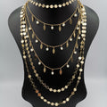 Teardrop Stone Danglers 6 Layer Necklace - Multiple Designs - Offer Hunts