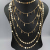 Teardrop Stone Danglers 6 Layer Necklace - Multiple Designs - Offer Hunts