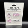 Pink Ghost Pow Sticker Patches (4 Stickers) DIY For Bags, Laptops, Clothing and any Material - Offer Hunts