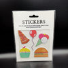 Food Junky Sticker Patches (5 Stickers) DIY For Bags, Laptops, Clothing and any Material - Offer Hunts